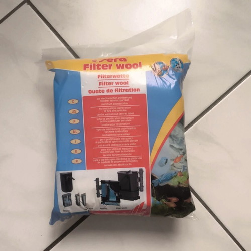 Sera aquarium filter wool 100g new