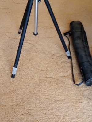 Camera tripod used with case