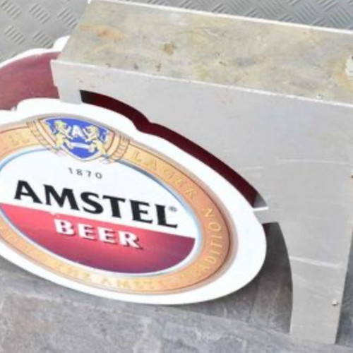 Amstel illuminated advertising sign used