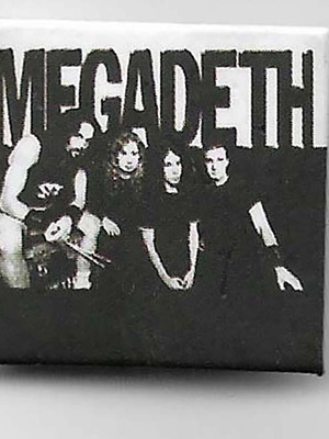Megadeth band plastic pin like new