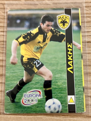 Vasilis Lakis AEK Europa 2001 card used
