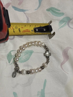 Rosary bracelet with perles, like new, vintage style