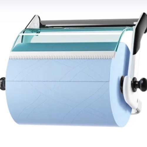 TORK Industrial Paper Roll Dispenser new, turquoise and white