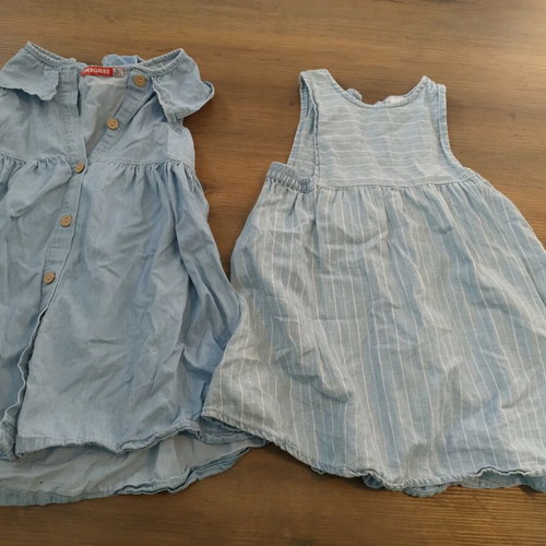 Cotton dresses like new, pack of two, size 104 cm