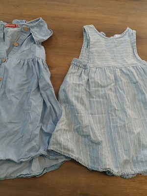 Cotton dresses like new, pack of two, size 104 cm