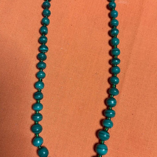 Malachite necklace new from South Africa, 50 cm