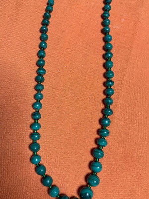 Malachite necklace new from South Africa, 50 cm