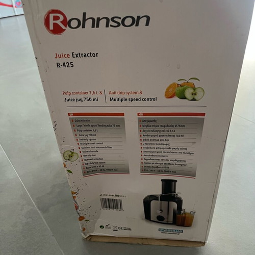 Rohnson R425 Juice Extractor 1000W refurbished, inox