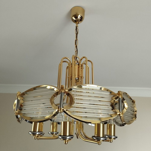 Ceiling light like new, 60×60 cm diameter, 8 E27 sockets
