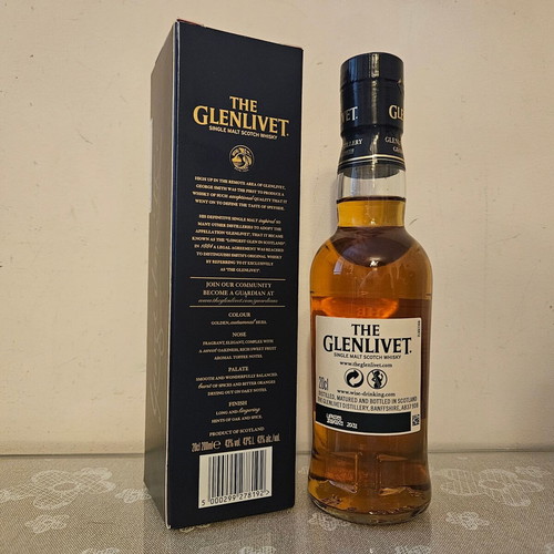 Glenlivet 18yo Single Malt Scotch whisky new 200ml
