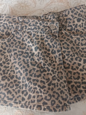 Zara leopard skort for girl 10 years like new, beige and brown