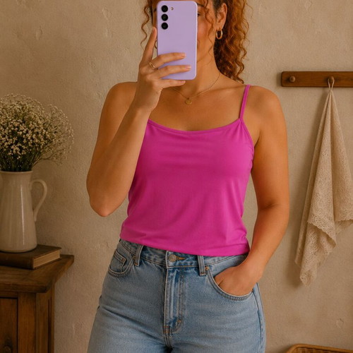 Fuchsia top (M)