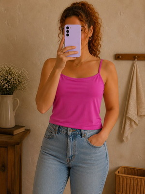 Fuchsia top (M)