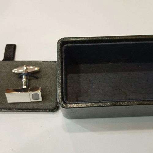 Ascot cufflinks new, silver stainless steel