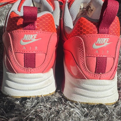 Nike Air Max athletic shoes like new, size 38.5, pink orange