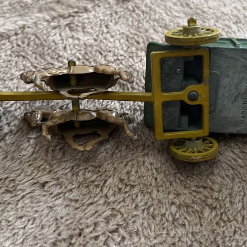 Carriage with horses and rider used, rare prewar model