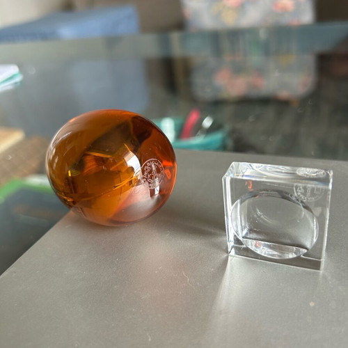 Baccarat egg used in good condition