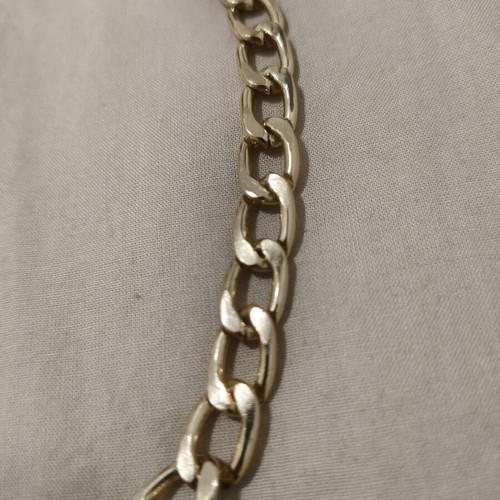 Chunky gold necklace vintage statement piece used