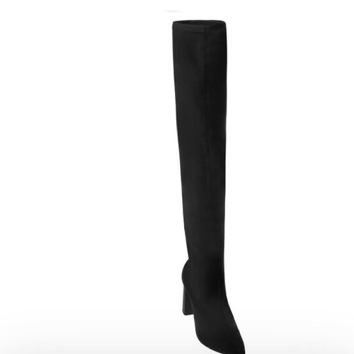 Sante suede high boots with thick heel like new, black