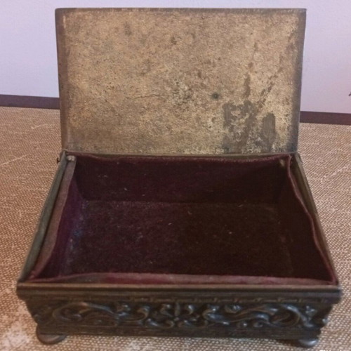 Antique Jewelry Box 1950 used, 13x9x5 cm