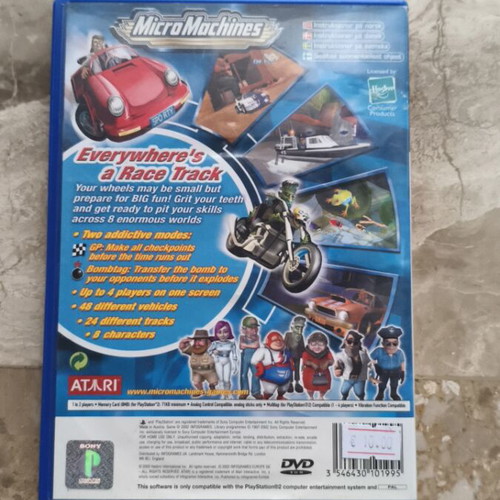 MicroMachines PS2 game used, fully functional