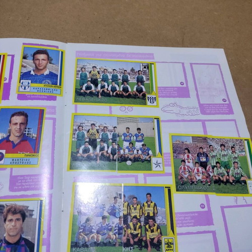 Dekame Tono sticker album used with Panini football 95 stickers