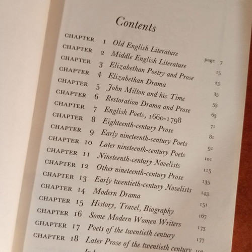 An Outline of English Literature by G.C. Thornley, Longman
