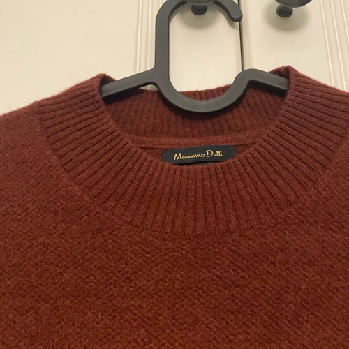 Massimo Dutti sweater wool with cashmere like new, red size L
