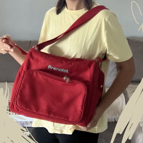 Prenatal stroller bag, red, large capacity