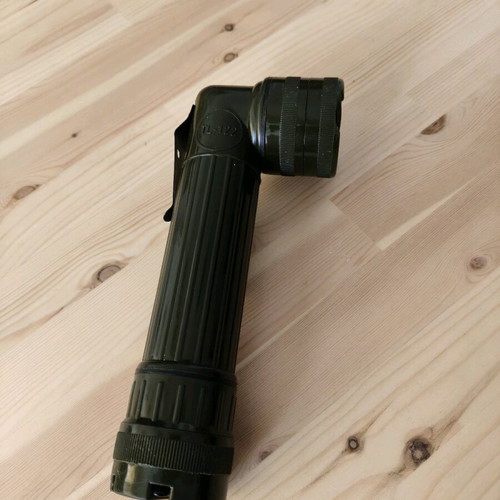 Military flashlight used, very good condition
