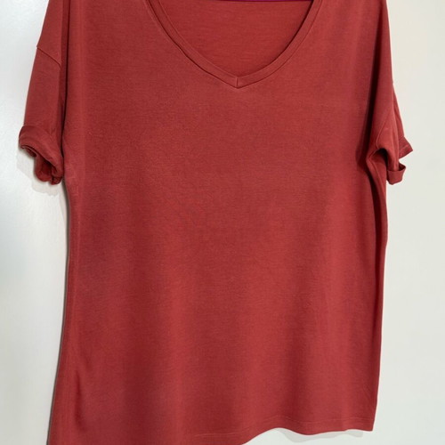 Coral T-shirt Pink Woman small wide fit like new