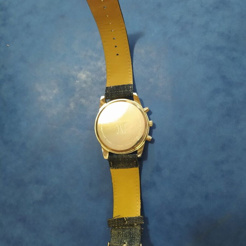 INC watch unused with box and certificate, men's black