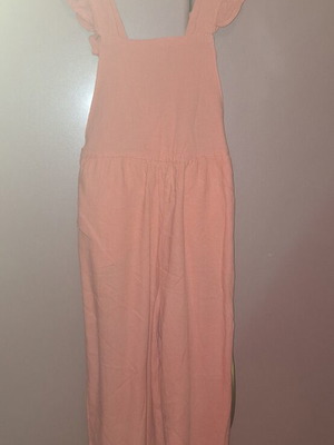 Girls' jumpsuit coral, like new, size 4 years