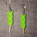 Frog Earrings Straw Like New