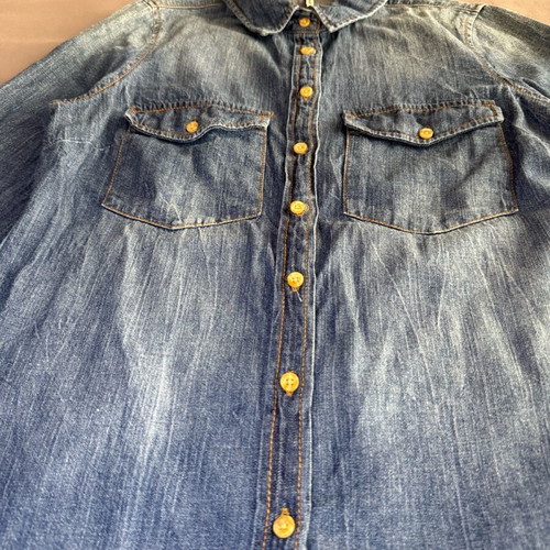 Denim shirt Star Body H size S like new, blue