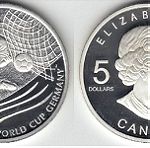  5 Dollar 2003 Elizabeth II , FIFA World Cup   .
