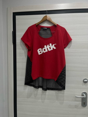 Body Talk women's asymmetrical blouse new, multicolor, size L