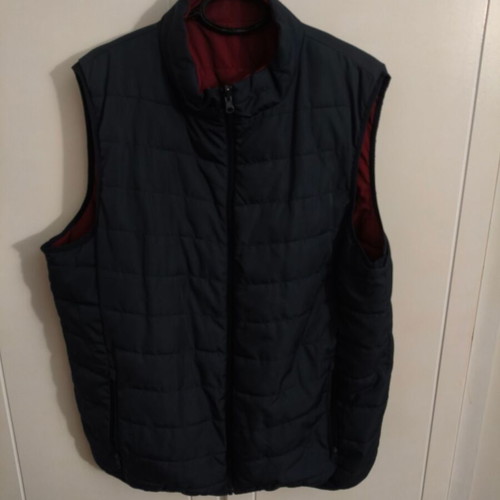 Quilted Double Face Vest size XXL like new, blue and red