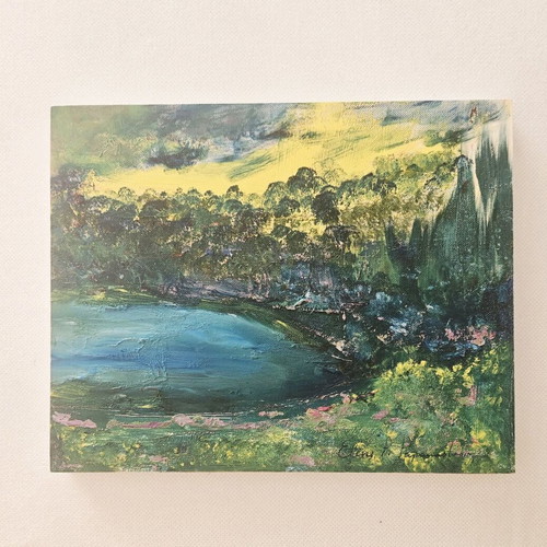 Original oil painting “It’s the spring in my heart” like new on canvas