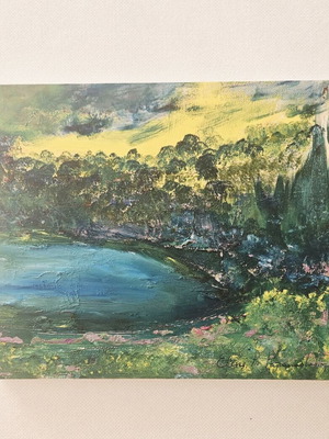 Original oil painting “It’s the spring in my heart” like new on canvas