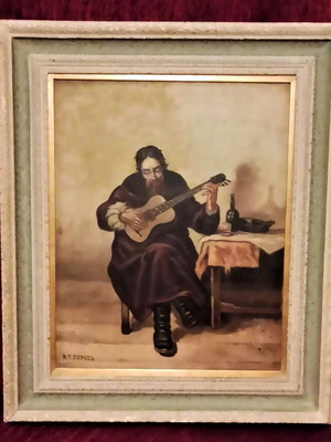 Πίνακας B.T. PEROBb σε καμβά με κορνίζα, κατάσταση τέλεια καινούργιου