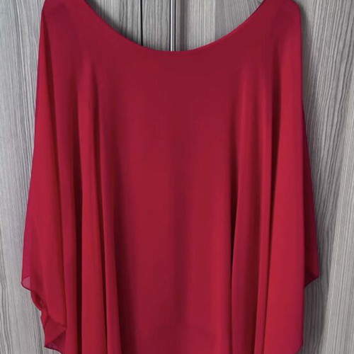 Plus Size Tunic Blouse Red like new
