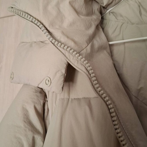 Zara puffer long coat, warm, like new, beige, oversized