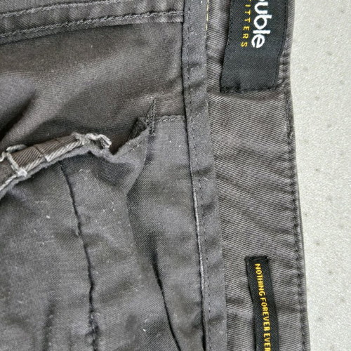 Double men's bermuda shorts used, charcoal, size 36