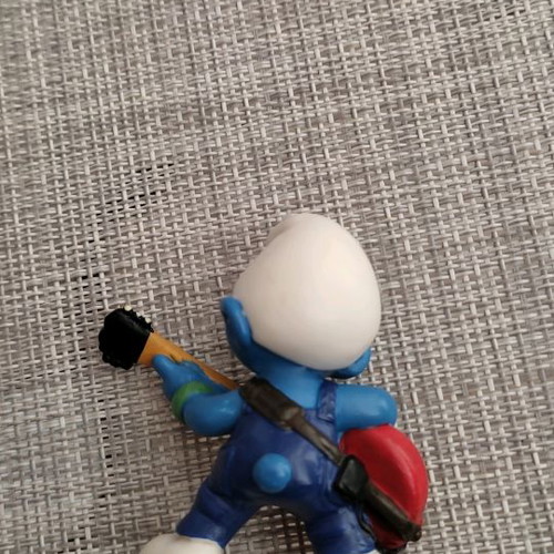 Peyo Schleich Smurfs φιγούρα μεταχειρισμένη, Lead Red Guitar Smurf 1997