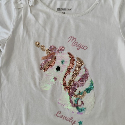 Long-sleeve T-shirts for Girls size 10 like new, multicolor, pack of 4
