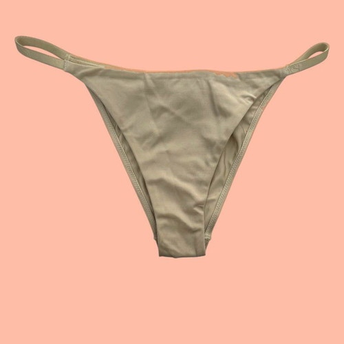 Luna tanga brazilian σλιπ Large καινούργιο, μπεζ