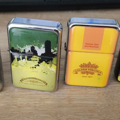 Golden Virginia collectible windproof lighters pack of 4 new