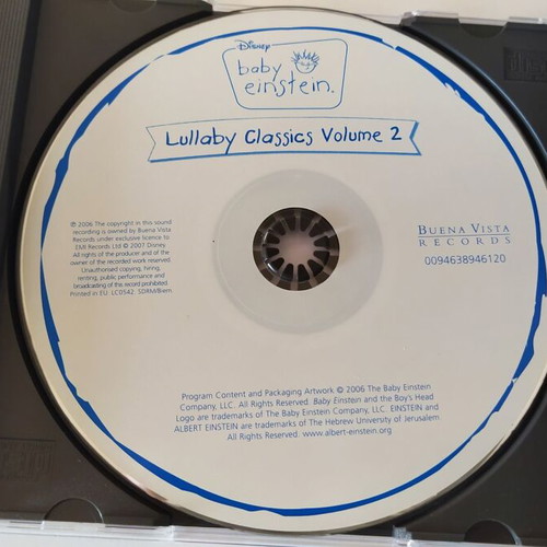 Baby Einstein Lullaby Classics Volume 2 CD like new, classical music