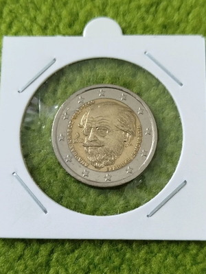2 Euro commemorative coin 2019 used, Andreas Kalvos